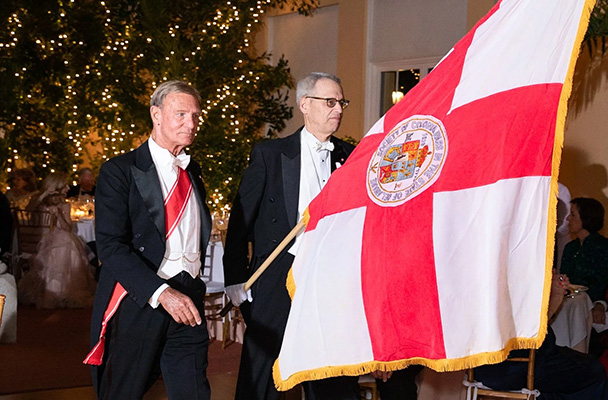 The Society of Colonial Wars in the State of Delaware event - photo of flag bearers - Photo Jana Bannan